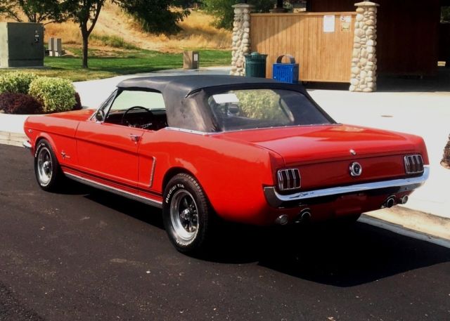 1965 Red Ford Mustang Convertible