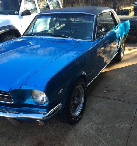 1965 Blue Ford Mustang Coupe