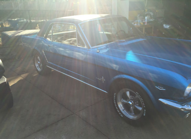 1965 Blue Ford Mustang Coupe