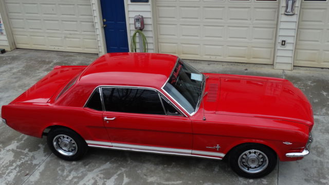 1965 Red Ford Mustang Coupe