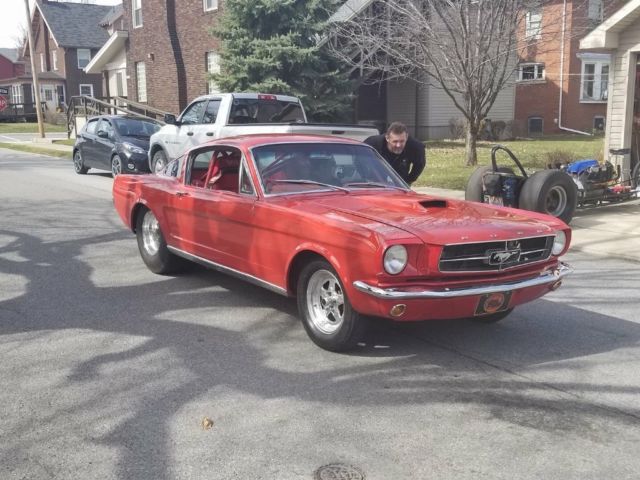 1965 Red Ford Mustang Fastback
