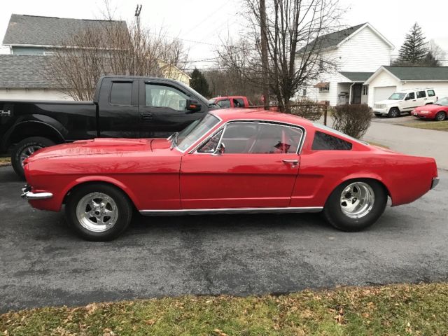1965 Red Ford Mustang Fastback