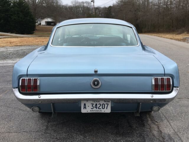 1965 Blue Ford Mustang