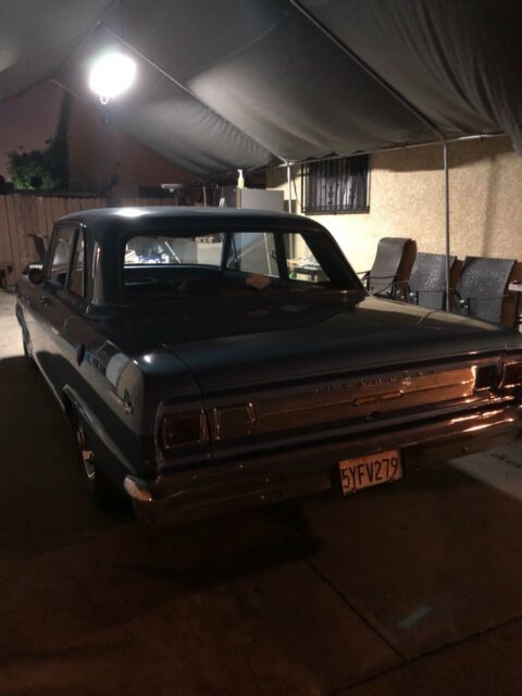 1965 LeMans blue Chevrolet Nova Coupe
