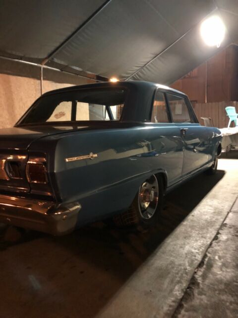 1965 LeMans blue Chevrolet Nova Coupe