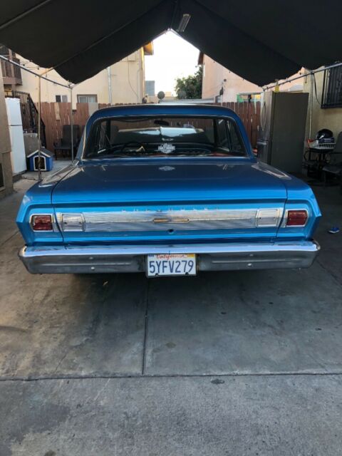 1965 LeMans blue Chevrolet Nova Coupe