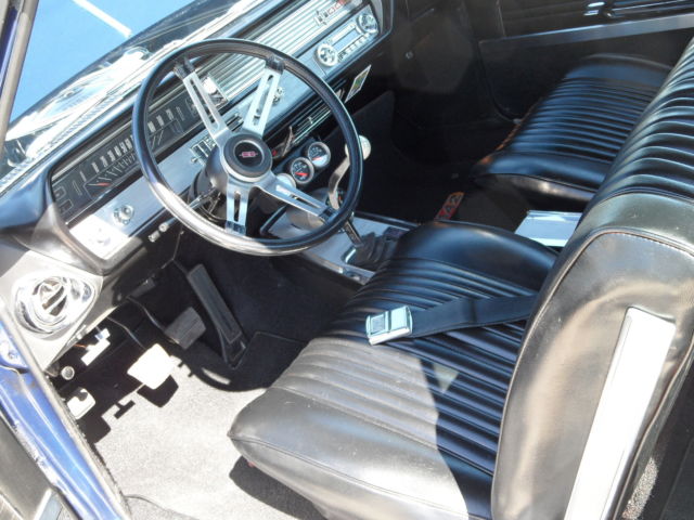 1965 dark blue Oldsmobile 442 Coupe