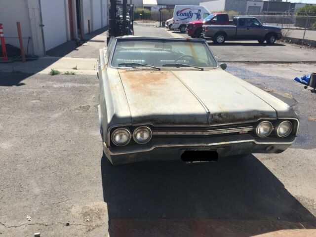 1965 Blue Oldsmobile 442 Convertible
