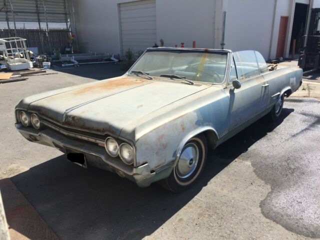 1965 Blue Oldsmobile 442 Convertible