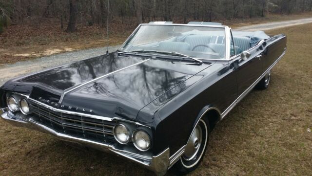 1965 Midnight Blue Oldsmobile Ninety-Eight Convertible