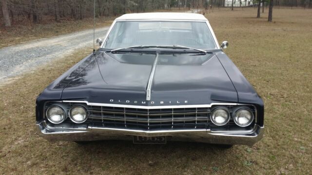 1965 Midnight Blue Oldsmobile Ninety-Eight Convertible