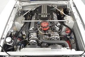 1965 Silver and Blue paint Ford Mustang Coupe