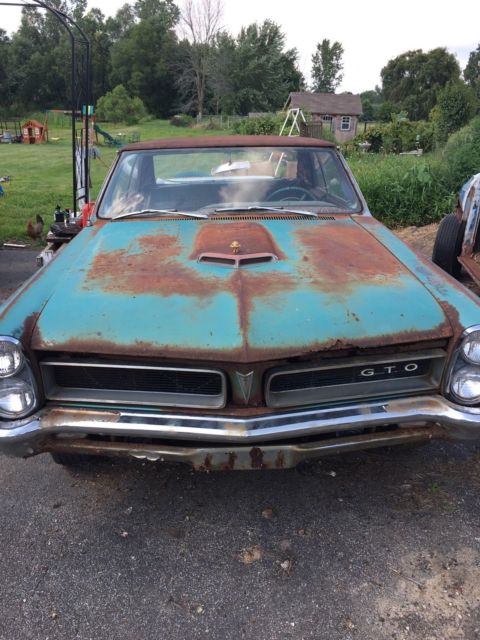 1965 Blue Pontiac GTO Coupe