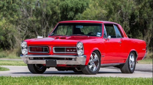 1965 Red Pontiac GTO 2D Coupe