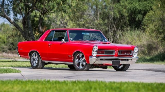 1965 Red Pontiac GTO 2D Coupe