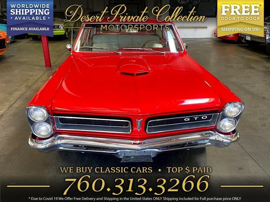 1965 White Pontiac GTO Coupe