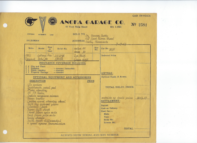 1965 BLACK Pontiac GTO Sedan