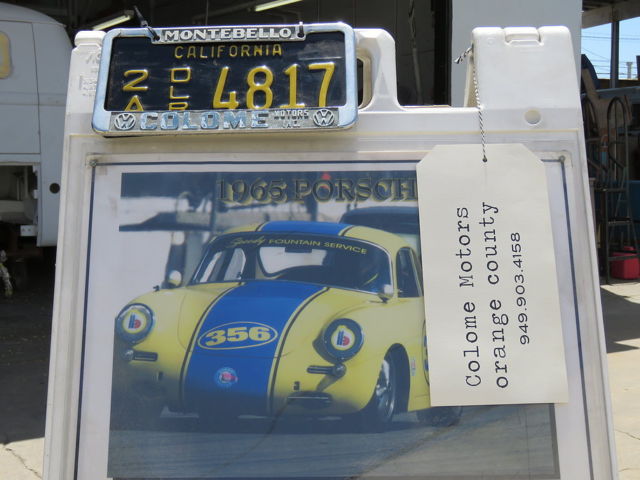 1965 Yellow Porsche 356 Coupe