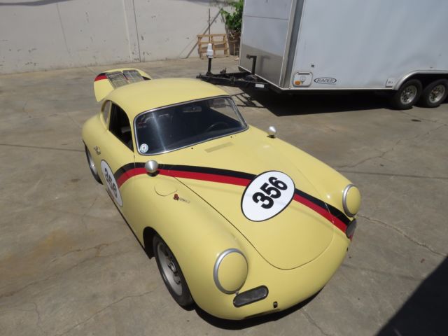 1965 Yellow Porsche 356 Coupe