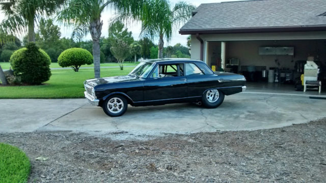1965 Black Chevrolet Nova Sedan