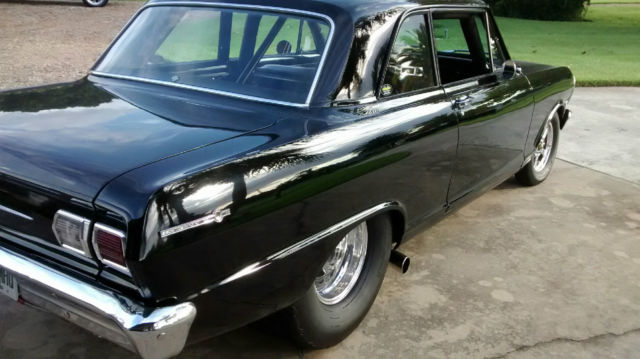 1965 Black Chevrolet Nova Sedan