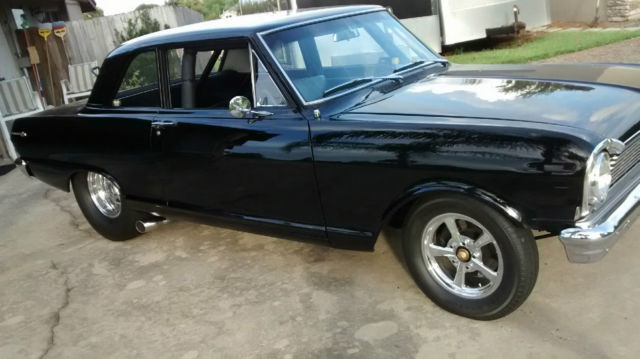 1965 Black Chevrolet Nova Sedan