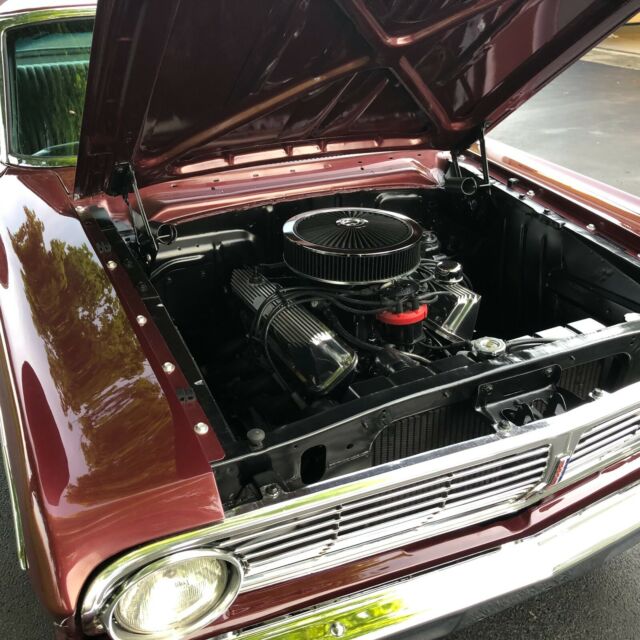 1965 Vintage Burgundy Ford Falcon hardtop