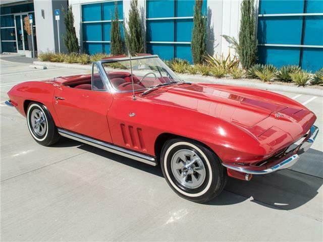 1965 Red Chevrolet Corvette Convertible