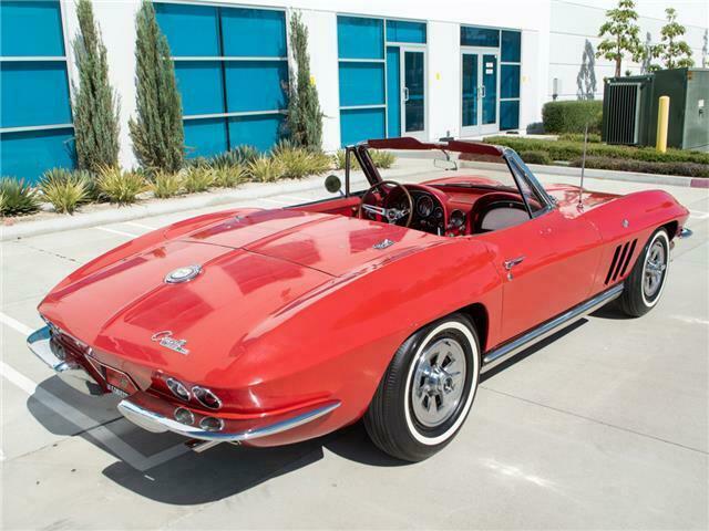 1965 Red Chevrolet Corvette Convertible