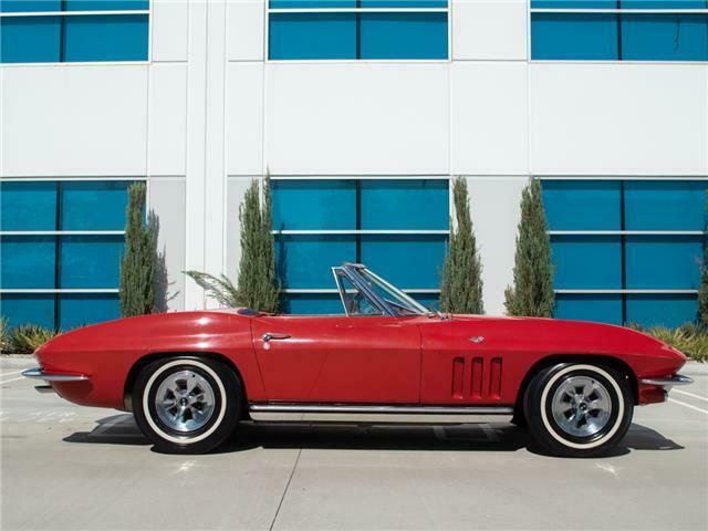 1965 Red Chevrolet Corvette Convertible