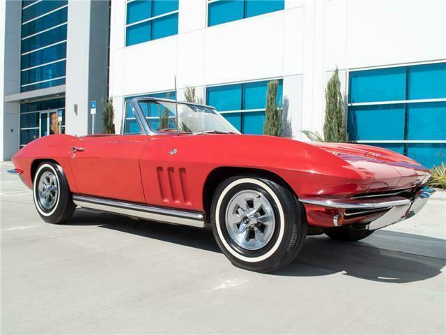 1965 Red Chevrolet Corvette Convertible