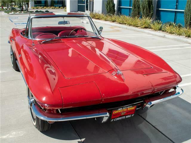 1965 Red Chevrolet Corvette Convertible