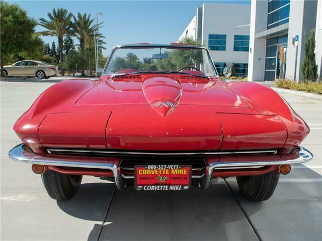 1965 Red Chevrolet Corvette Convertible