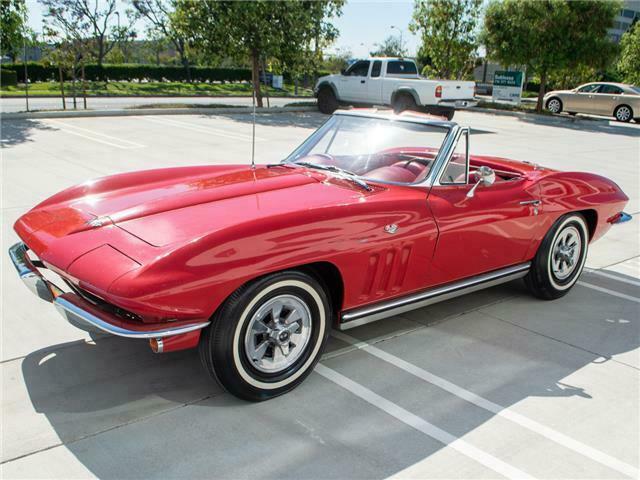 1965 Red Chevrolet Corvette Convertible