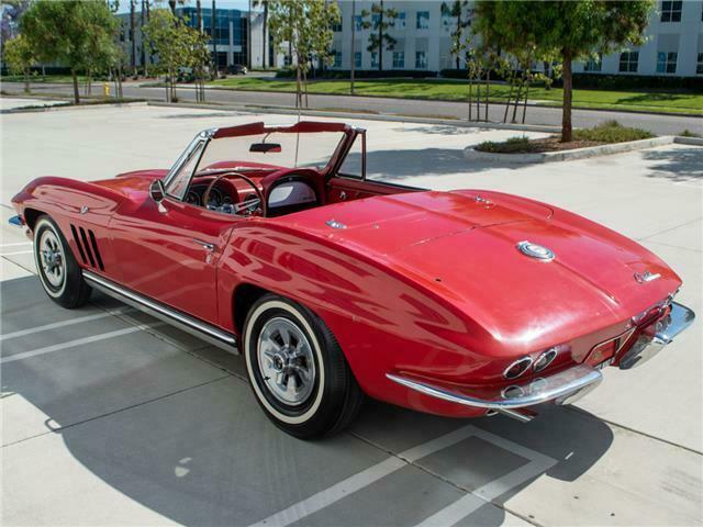 1965 Red Chevrolet Corvette Convertible