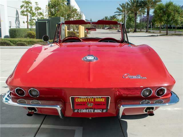 1965 Red Chevrolet Corvette Convertible