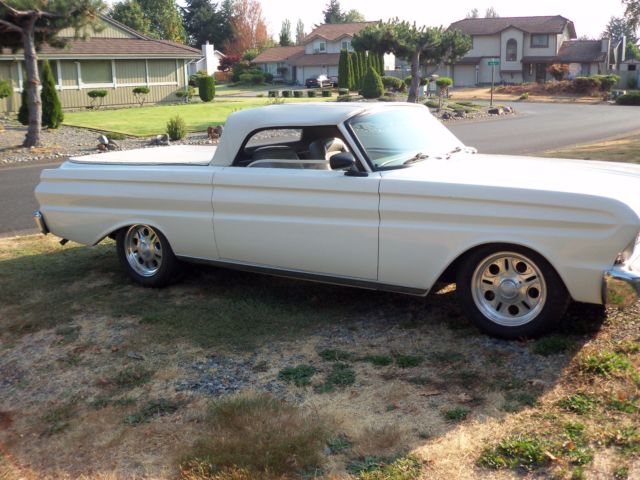 1965 White Ford Ranchero Convertible