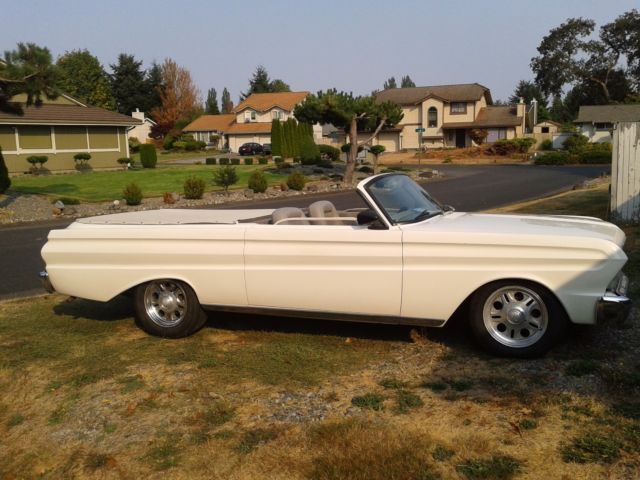 1965 White Ford Ranchero Convertible