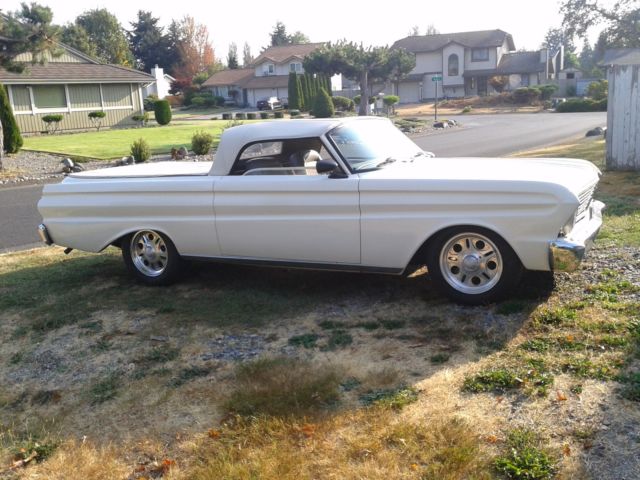 1965 White Ford Ranchero Convertible