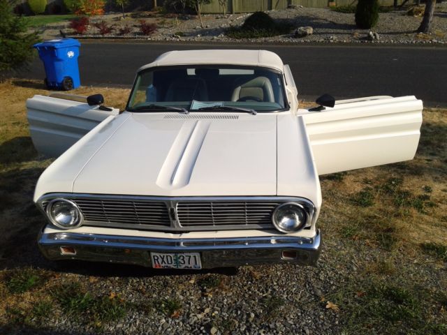 1965 White Ford Ranchero Convertible