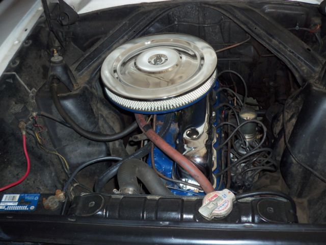 1965 White Ford Ranchero Convertible