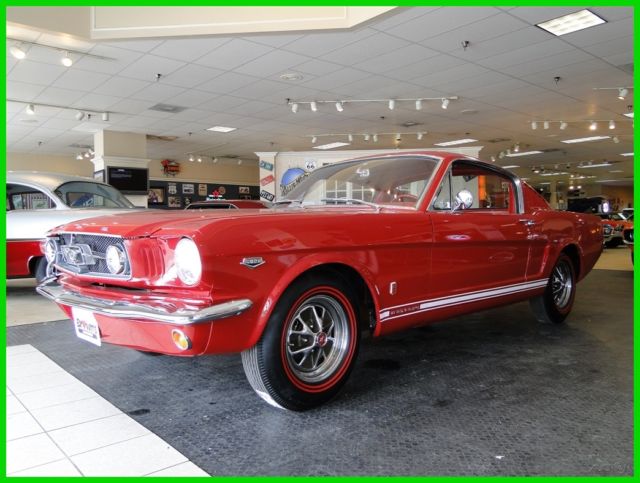 1965 Red Ford Mustang