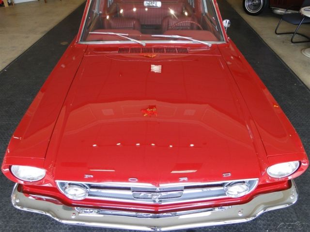 1965 Red Ford Mustang