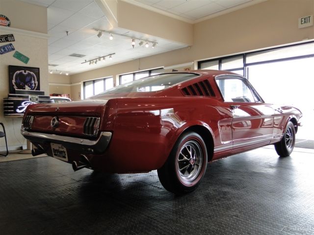 1965 Red Ford Mustang