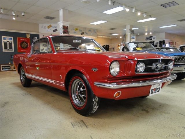 1965 Red Ford Mustang