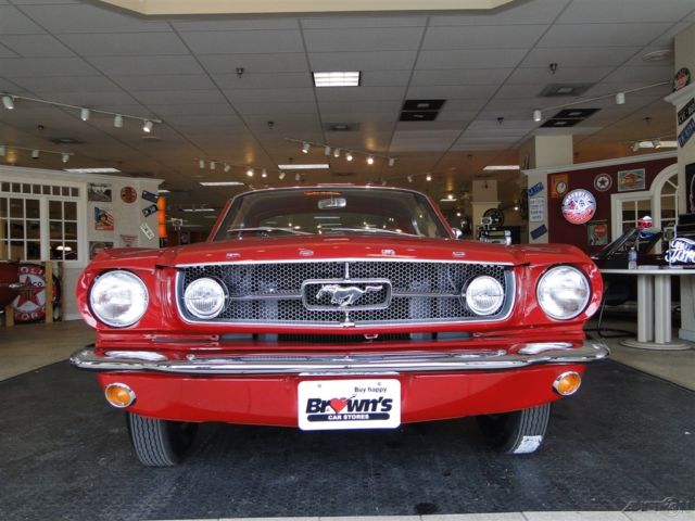 1965 Red Ford Mustang