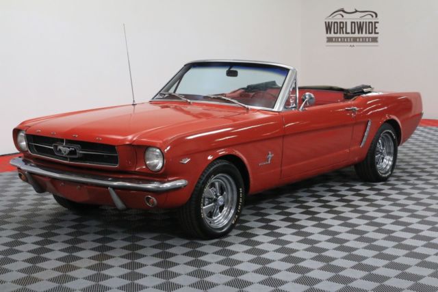 1965 Red Ford Mustang