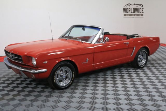 1965 Red Ford Mustang