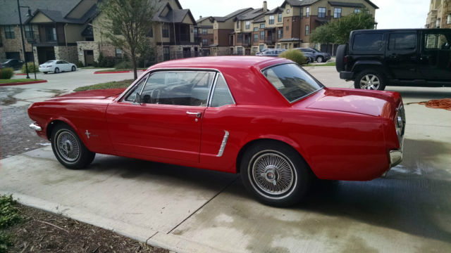 1965 Red Ford Mustang Coupe
