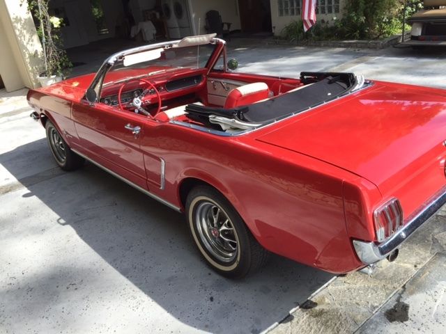 1965 Red Ford Mustang Convertible